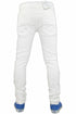 Mens White Super Skinny Jeans - TF021