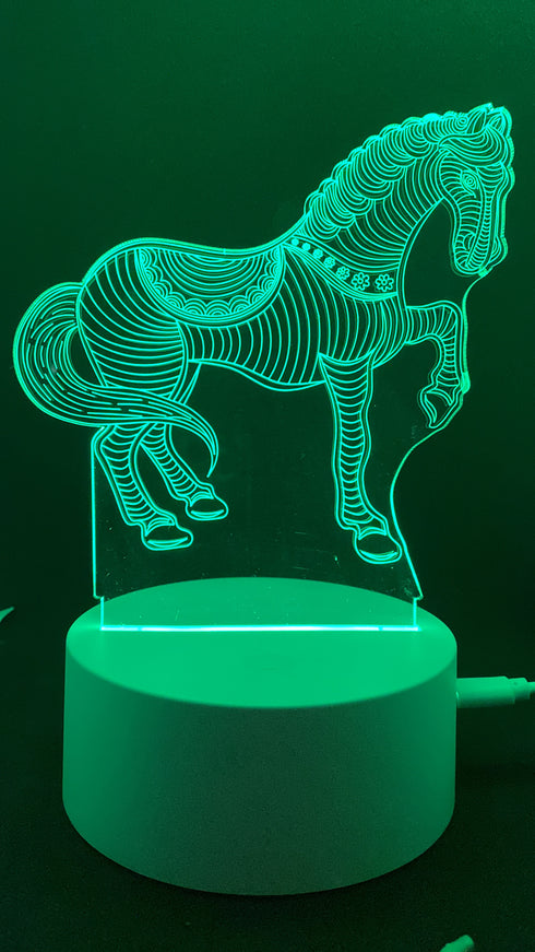 3D Illusion Night Lamp Horse