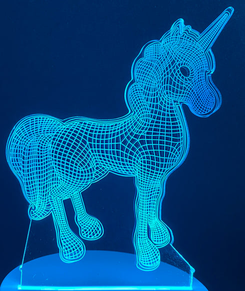 3D Illusion Night Lamp Unicorn