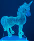 3D Illusion Night Lamp Unicorn