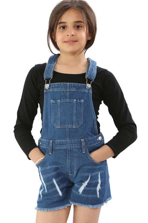 Kids Denim Dungaree Jumpsuit