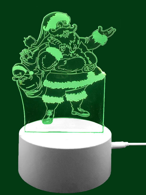 3D Illusion Night Lamp Santa
