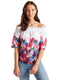 Womens Off Shoulder Floral Top