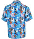 Mens Sky Blue Hawaiian Shirt