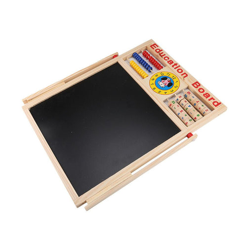 Kids Double Side 6in 1 Wooden Activity Board