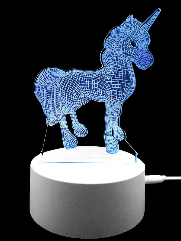 3D Illusion Night Lamp Unicorn