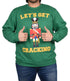 Christmas Fleece Jumper Sweatshirt Cracking
