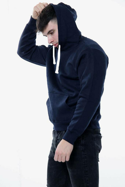 Mens Plain White Cords Hoodie
