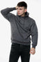 Men’s Plain Fleece Pullover Hoodie with Pouch Pocket