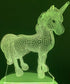 3D Illusion Night Lamp Unicorn