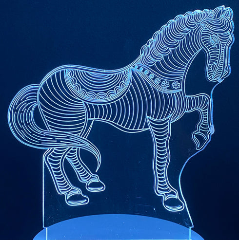 3D Illusion Night Lamp Horse