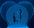 3D Illusion Night Lamp Heart
