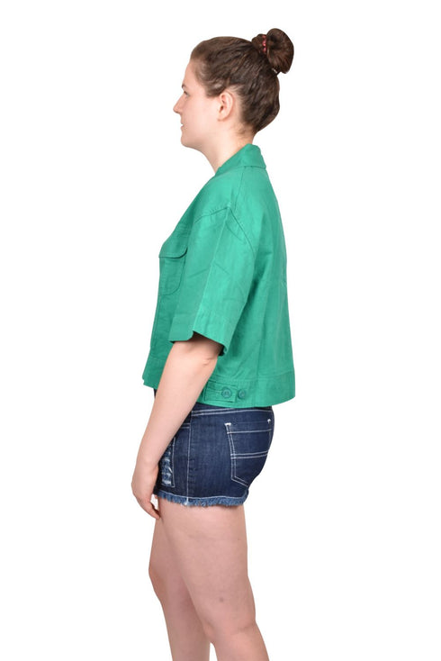 Womens Trendy Stylish Front Pockets Jacket