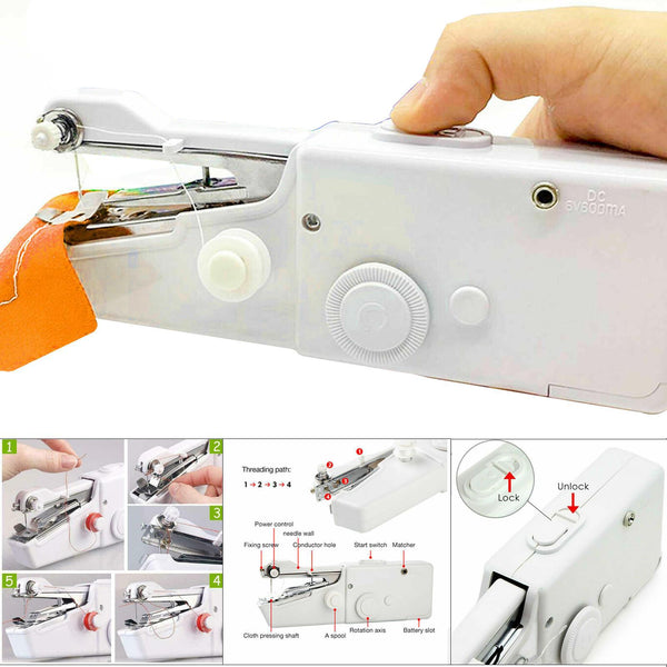 Mini Portable Handheld Sewing Machine for Clothing Repairs