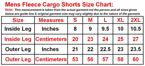 Mens Fleece Shorts with Zip Pockets