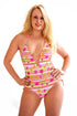 Womens Padded One Piece Bikini Suit