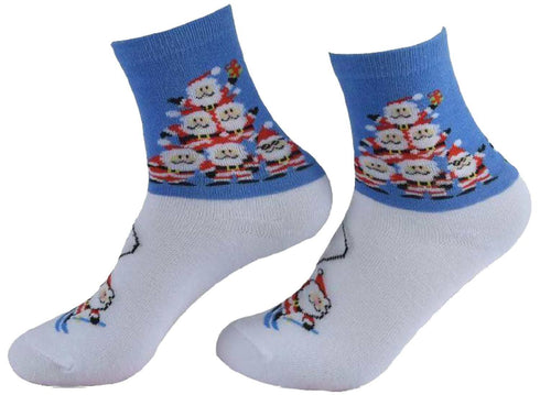 3 Pack Kids Polycotton Christmas Socks