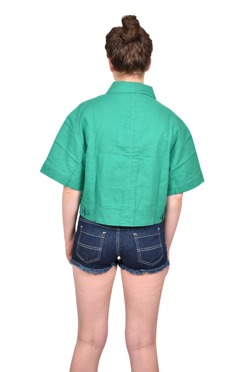 Womens Trendy Stylish Front Pockets Jacket