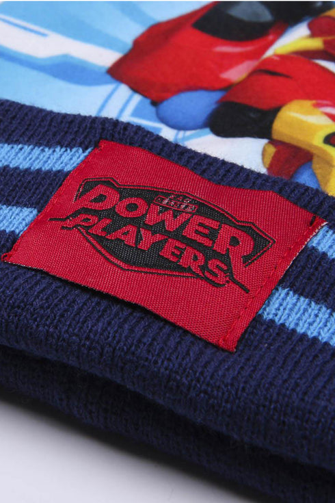 Power Players Kids Beanie Hat Gloves