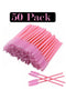 50 Pack Disposable Eyelash Brushes - Mascara Spoolie Wands