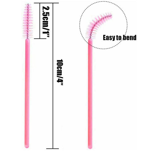 Disposable Eyelash Brush - 100 Pieces
