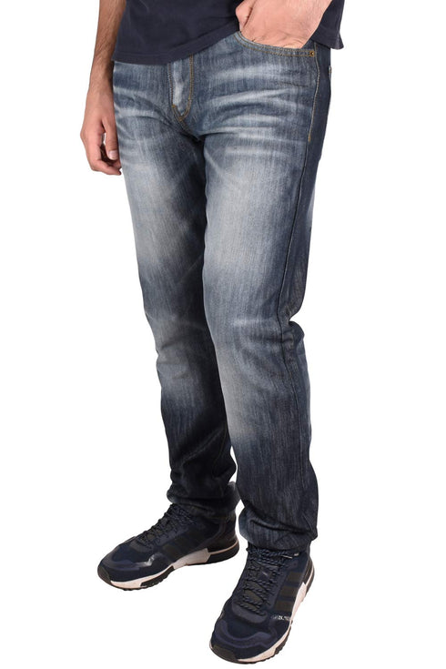 Men’s Slim Fit Faded Blue Denim Jeans – Stylish Casual Wear for Everyday Comfort