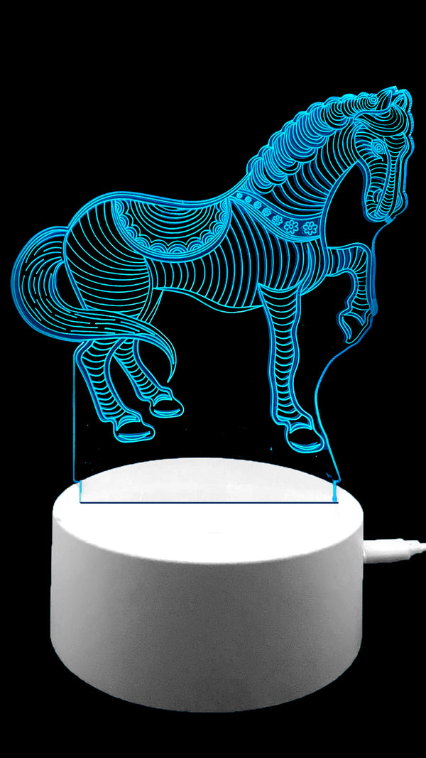 3D Illusion Night Lamp Horse