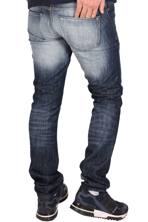 Men’s Slim Fit Faded Blue Denim Jeans – Stylish Casual Wear for Everyday Comfort