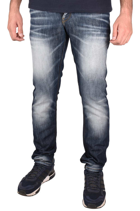 Men’s Slim Fit Faded Blue Denim Jeans – Stylish Casual Wear for Everyday Comfort