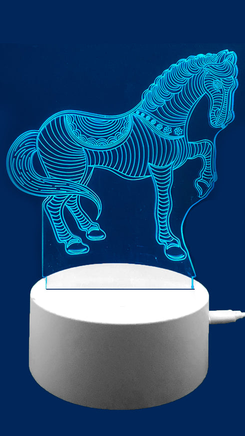3D Illusion Night Lamp Horse