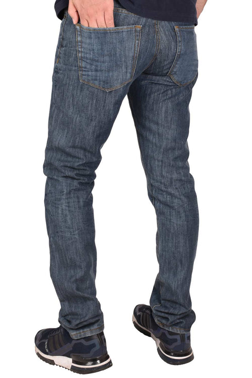 Men’s Slim Fit Faded Blue Denim Jeans – Stylish Casual Wear for Everyday Comfort