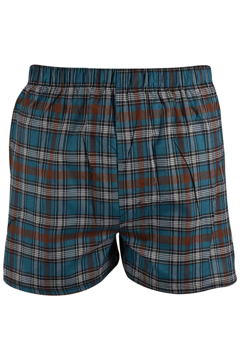 4 Pack Assorted Men Woven Check Boxer