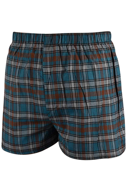 4 Pack Assorted Men Woven Check Boxer