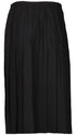 Kids Girls Black Uniform Skirt with Button Detail - 24W X 18L