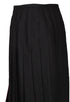 Kids Girls Black Uniform Skirt with Button Detail - 24W X 18L