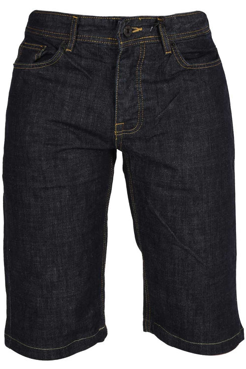 Men’s Dark Wash Denim Shorts – Casual 5-Pocket Jean Shorts with Durable Stitching