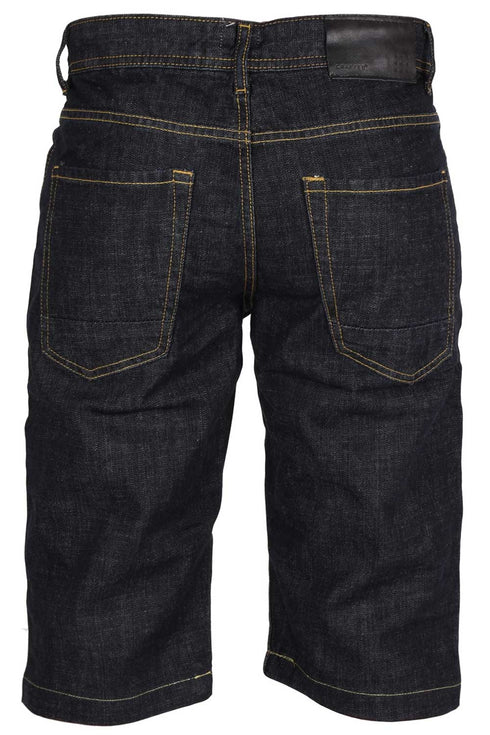 Men’s Dark Wash Denim Shorts – Casual 5-Pocket Jean Shorts with Durable Stitching