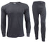 Mens Charcoal Long Johns Thermal Full Sleeve Set
