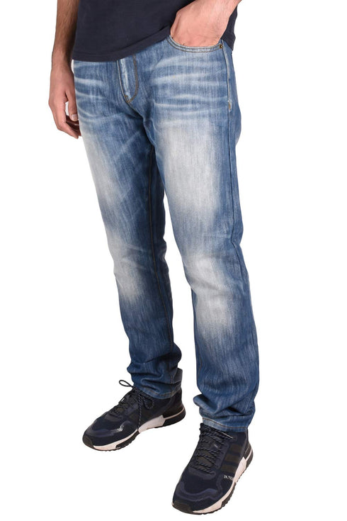 Men’s Slim Fit Faded Blue Denim Jeans – Stylish Casual Wear for Everyday Comfort