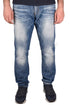 Men’s Slim Fit Faded Blue Denim Jeans – Stylish Casual Wear for Everyday Comfort