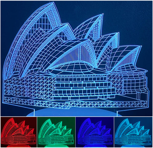 3D Illusion Night Lamp Opera House