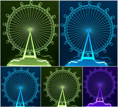 3D Illusion Night Lamp London Eye