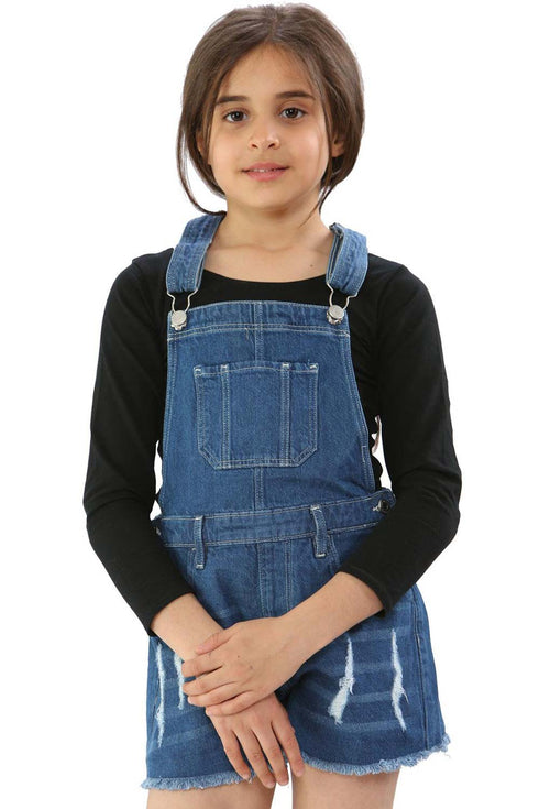 Kids Denim Dungaree Jumpsuit