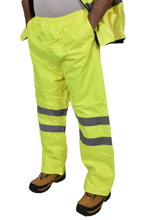 Hi Viz Yellow Padded Trousers