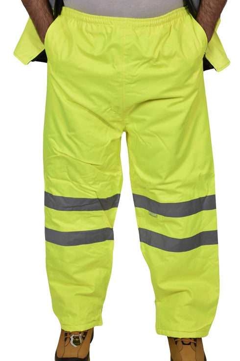 Hi Viz Yellow Padded Trousers