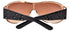Stylish Oversized Shield Sunglasses – Brown Tinted UV Protection Shades