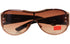Stylish Oversized Shield Sunglasses – Brown Tinted UV Protection Shades