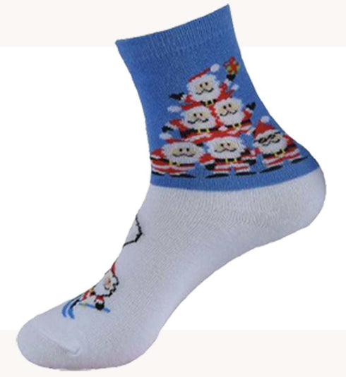 3 Pack Kids Polycotton Christmas Socks
