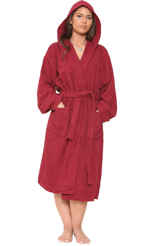 Cotton Towel Hooded Bath Robe