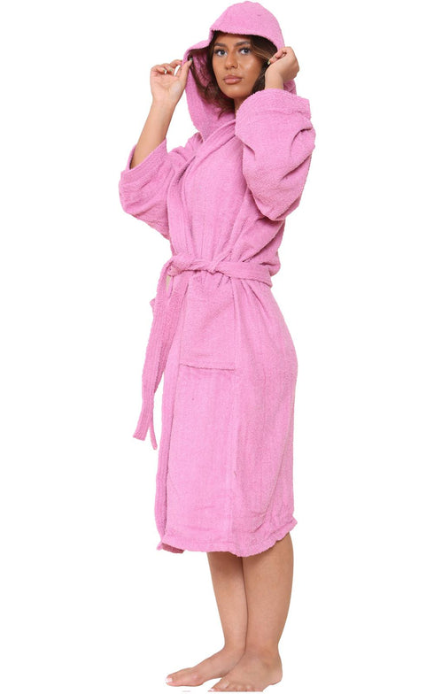 Cotton Towel Hooded Bath Robe